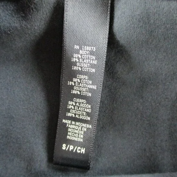 NWT SKIMS Cotton Jersey Cheeky Tanga Underwear Womens Small Soot Black - Picture 6 of 7